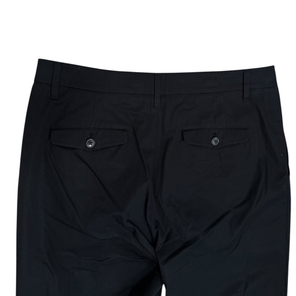 Jenni Kayne Black Ankle Pants Size 10 Lightweight Cotton Blend Trouser - Picture 4 of 7